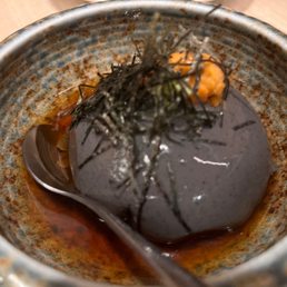 Homemade Black Sesame Tofu
