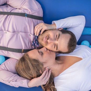 Lavender Lux Photography - Our engagement shoot, in a bounce house. Susie is always up for anything fun :) - Session Photography Near Me Lavender Lux Photography - Our engagement shoot, in a bounce house. Susie is always up for anything fun :) - Session Photography Near Me