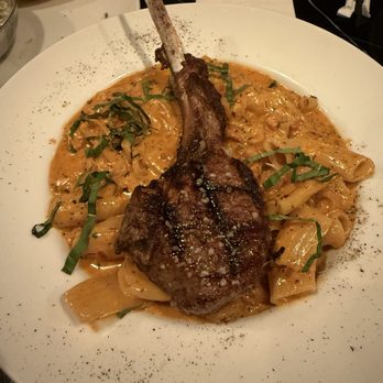 Provare - Alla vodka with Cajun seasoning added and a side of a lamb chop - Cajun/Creole Near Me - Chicago, Illinois Provare - Alla vodka with Cajun seasoning added and a side of a lamb chop - Cajun/Creole Near Me - Chicago, Illinois