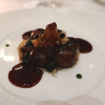 Le Cinq - Le Squer's rendition of french onion soup. - French Near Me Le Cinq - Le Squer's rendition of french onion soup. - French Near Me