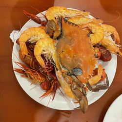 Ocean Star Super Buffet - Crab,shrimp,and crawfish.