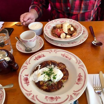 Rose's Cafe - Potato hash dish and yogurt with fruit and granola - both on their brunch menu! - Italian Near Me - San Francisco, California Rose's Cafe - Potato hash dish and yogurt with fruit and granola - both on their brunch menu! - Italian Near Me - San Francisco, California