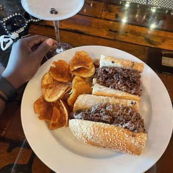 Boneyard Bistro - Philly Steak Sandwich - Available Tues- Thurs after 4:30PM & Lunch Fri-Sun ONLY - Barbeque Near Me - Sherman Oaks, California