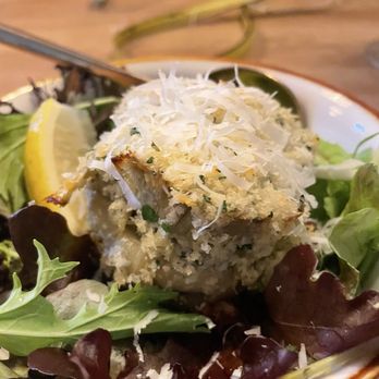 Lucca Taverna - Stuffed artichoke appetizer special - Mediterranean Near Me - Corvallis, Oregon Lucca Taverna - Stuffed artichoke appetizer special - Mediterranean Near Me - Corvallis, Oregon