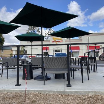 Starbucks - Seating area at this Starbucks. Note: no indoor seating - Coffee & Tea Near Me - San Diego, California