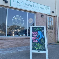 The Green Directive - Our new sign that is placed infront of our shop!
