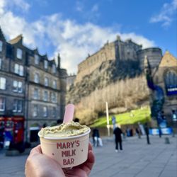 Mary's Milk Bar - Pistachio with castle views