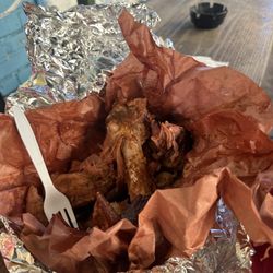 Smoke-N-Byrdz BBQ - Cajun smoked turkey leg.