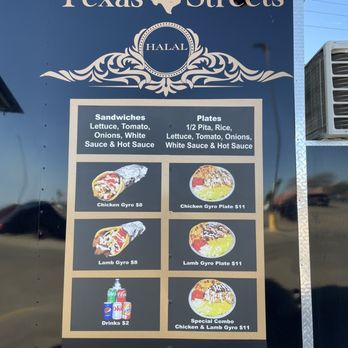Halal street eats - menu on a food truck - Food Trucks Near Me Halal street eats - menu on a food truck - Food Trucks Near Me