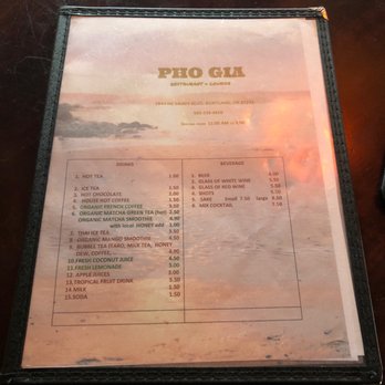 Pho Gia - Menu - Vietnamese Near Me - Portland, Oregon Pho Gia - Menu - Vietnamese Near Me - Portland, Oregon