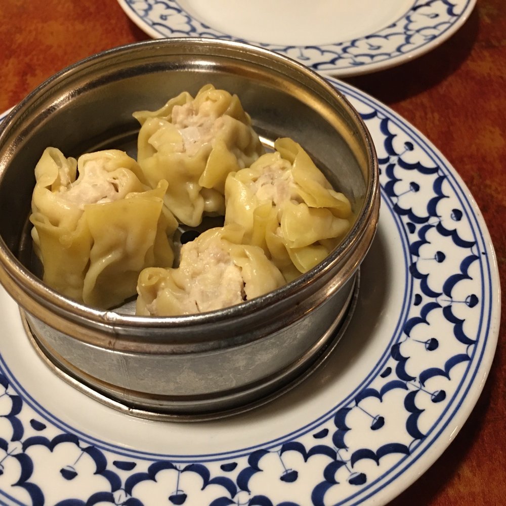 Steamed dumpling appetizer (which is really tsui mai, a Chinese appetizer) Steamed dumpling appetizer (which is really tsui mai, a Chinese appetizer)