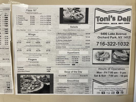 TONI’S DELI