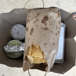 Julio's Mexican Grill - Can't even pack the chips correctly!