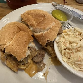 Gordy's Burger House - Philly Cheese Steak with Sauteed Onions and Home Made Cole Slaw - Burgers Near Me - Bronxville, New York Gordy's Burger House - Philly Cheese Steak with Sauteed Onions and Home Made Cole Slaw - Burgers Near Me - Bronxville, New York
