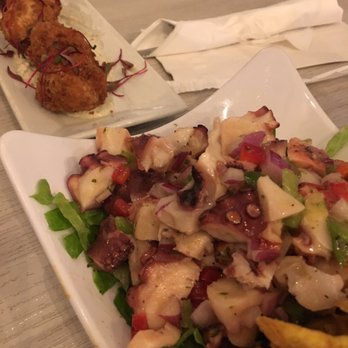 Desecheo Restaurant - Octopus salad and croquettes - Puerto Rican Near Me - Aguadilla, Puerto Rico