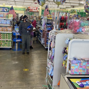 Dollar Tree - The long line to the back of the store. At that time, there was only one register open, smh. - Discount Store Near Me - Los Angeles, California
