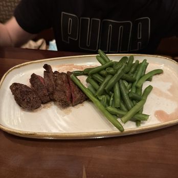 Tiffins Restaurant - Kid's Grilled Steak with Green Beans - New American Near Me - Lake Buena Vista, Florida Tiffins Restaurant - Kid's Grilled Steak with Green Beans - New American Near Me - Lake Buena Vista, Florida