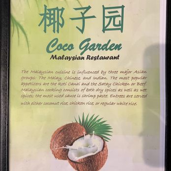 Coco Garden - Menu - Malaysian Near Me - Rochester, New York