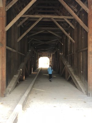 Historic Wawona Covered Bridge by null
