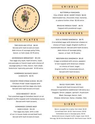 Menu photo 6 Downtown Diner Lake Placid, NY Menu photo 6 Downtown Diner Lake Placid, NY