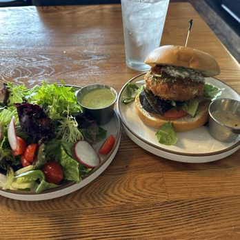 Hook & Anchor - Crusty crab with side salad and creamy cilantro dressing. - Seafood Near Me - Costa Mesa, California
