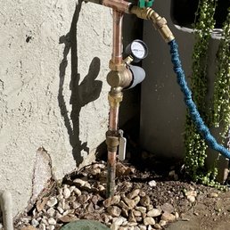 New ball type, shut off valve, regulator, and hose bib New ball type, shut off valve, regulator, and hose bib