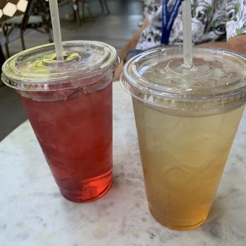 Cactus Cloud Cafe - My drink (right) was their home made Herb Tea added to lemonade (hope I remembered that right). AMAZING! I definitely couldn't get enough. - Coffee & Tea Near Me - Phoenix, Arizona