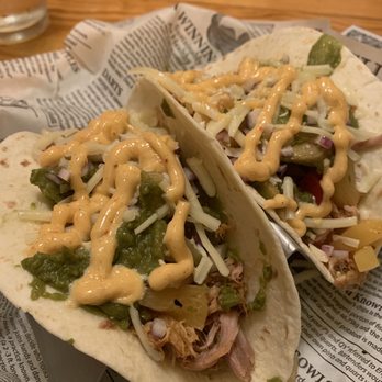 Breaker Brewing Outpost - Pork and pineapple tacos - Brewpubs Near Me - Archbald, Pennsylvania