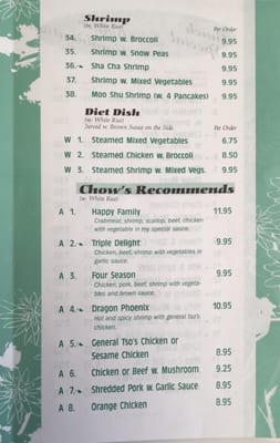 Menu photo 4 Chow Express Indianapolis, IN