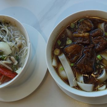 Song Cafe - Shredded pork and zhacai vermicelli and beef noodle - Seafood Near Me - Vancouver, British Columbia