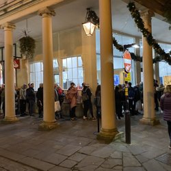 Thermae Bath Spa - 90 minute line around the block, hardly the relaxing zen I was hoping for. Bye!