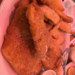 Friday fish dinner with steak fries