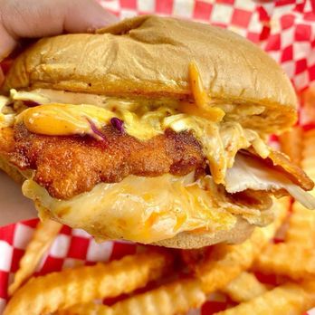 Mrs Chicken - Yardbird sandwich with krinkle cut fries - Chicken Shop Near Me - Phoenix, Arizona