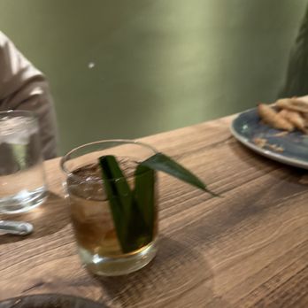 Avenida Restaurant - Pandan old fashioned - Filipino Near Me - San Mateo, California