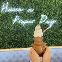 Proper Rose Garden - Their original the first dragonyaki with the choice of red bean filling soft serve.