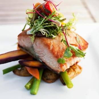 Served Catering - Pan Seared Salmon,  Heirloom Carrots, Frisee Salad - Caterers Near Me - North Vancouver, British Columbia