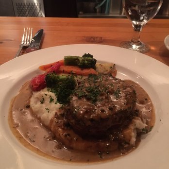 21 Steps Kitchen & Bar - 8oz tenderloin wrapped in bacon with mashed potatoes. - Steakhouses Near Me - Whistler, British Columbia