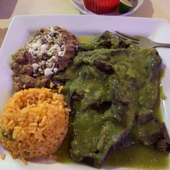 Las 7 Estrellas - Tongue in salsa verde.  I had corn tortillas with it. - Mexican Near Me - Milwaukee, Wisconsin