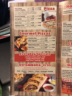 Menu photo 1 3 D's Pizza New Castle, DE