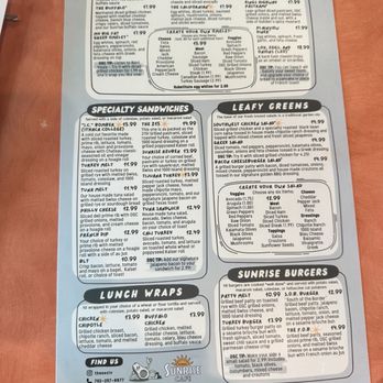 The Original Sunrise Cafe - Menu - Breakfast & Brunch Near Me - Las Vegas, Nevada The Original Sunrise Cafe - Menu - Breakfast & Brunch Near Me - Las Vegas, Nevada