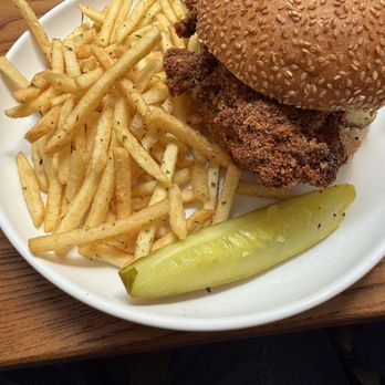 Sunday In Brooklyn - Hot Chicken Sandwich and Sunday Fries - New American Near Me - Brooklyn, New York