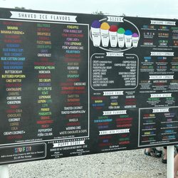 Aloha Shaved Ice - Menu