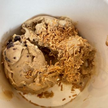 Orange Moon Delights - Chocolate chip with coconut topping 7/10/22 - Ice Cream & Frozen Yogurt Near Me - Augusta, Georgia Orange Moon Delights - Chocolate chip with coconut topping 7/10/22 - Ice Cream & Frozen Yogurt Near Me - Augusta, Georgia