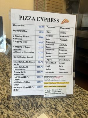 Menu photo 4 Pizza Express Castro Valley, CA