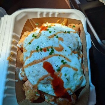Egg Tuck - Tater tots with egg on it. So damn good. - Breakfast & Brunch Near Me - West Hollywood, California