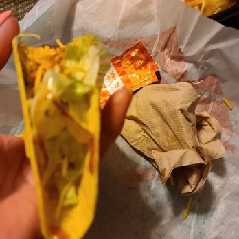 Taco Bell - Meatless taco with no bean.. - Fast Food Near Me - Henderson, Nevada Taco Bell - Meatless taco with no bean.. - Fast Food Near Me - Henderson, Nevada