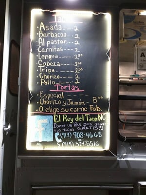 Menu photo 4 El Rey del Taco Raleigh, NC Menu photo 4 El Rey del Taco Raleigh, NC