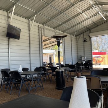 Hans' Crawfish Services - ables and chairs under a roof - Cajun/Creole Near Me - Tomball, Texas Hans' Crawfish Services - ables and chairs under a roof - Cajun/Creole Near Me - Tomball, Texas