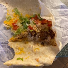Burnt sticky rubbery substance in my food.