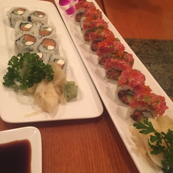 Genki Ya - Double spicy tuna and Philadelphia roll - Sushi Bars Near Me - Brookline, Massachusetts Genki Ya - Double spicy tuna and Philadelphia roll - Sushi Bars Near Me - Brookline, Massachusetts